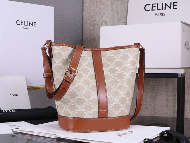Premium Quality All-Steel Hardware C Small Bucket Bag A Versatile, Low-Key, And