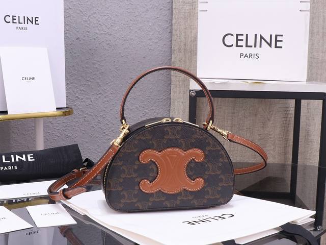 Premium Quality All-Steel Hardware Logo-Printed Cowhide Leather Half-Moon Bag Br