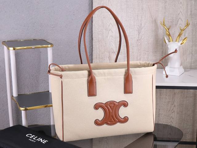 Premium Quality Genuine Leather Celine New Arrival Early Autumn Cabas Triomphe D