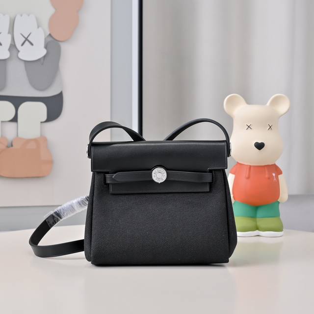 New Arrival In Stock Mini Herbag Kelly Mini Cloth Bag 20Cm Leather Patchwork Sil