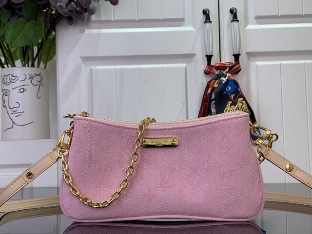 Top-Tier Authentic Single Piece Special Offer Liv Pochette Handbag M14159 Pink D