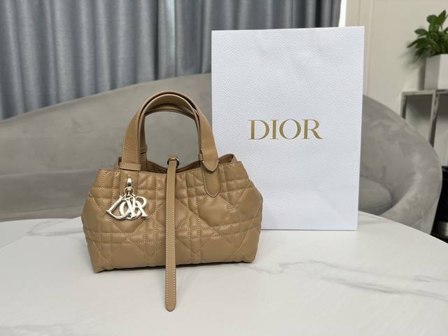 Top-Grade Original 9282#Deep Apricot Color This Dior Toujours Handbag Made Its D