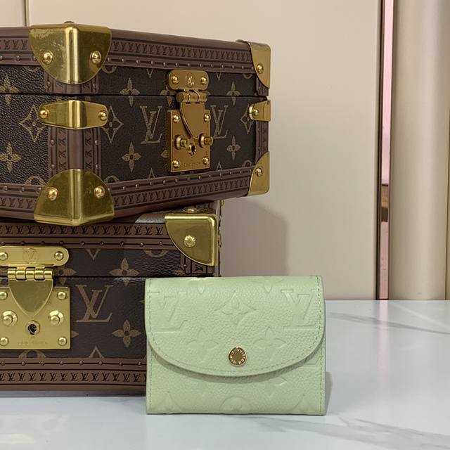 Top-Tier Original Factory M14084 Green And White Coin Purse X Tm Rosalie Coin Pe
