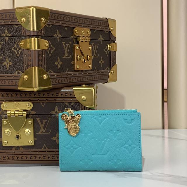 Top-Tier Authentic M14089 Blue And White Two-Fold Wallet Lv X Tm Portfolio Lisa