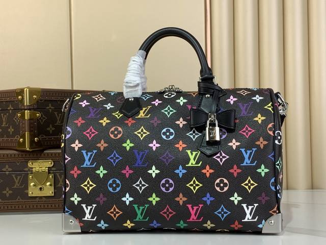 Top-Tier Authentic Lv X Tm Speedy Soft 30 Handbag M13257 Black Color This Speedy