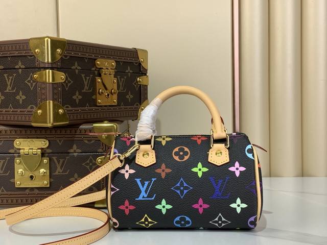 Top-Quality Original Turenne Speedy Handbag M92645 Black Color Pre-Owned Monogra