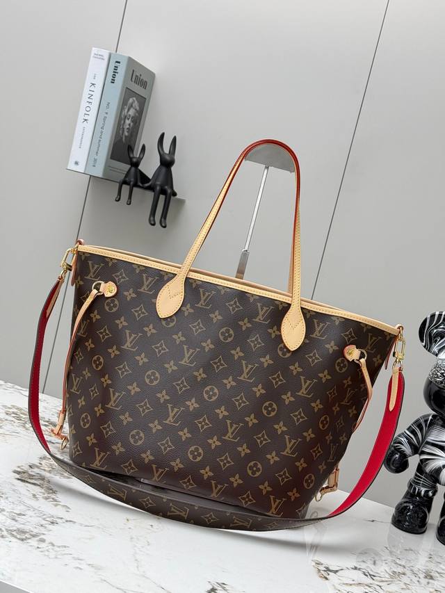 Top-Grade Original Fabric, Variable-Code Chip M12096 Large Print Neverfull Bando