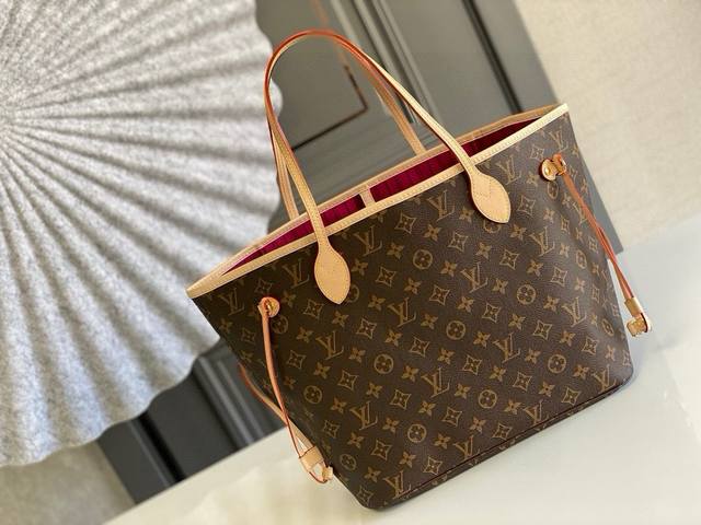 Medium-Sized Steel Studs Top-Quality Original M41178 Neverfull Medium Handbag Ne