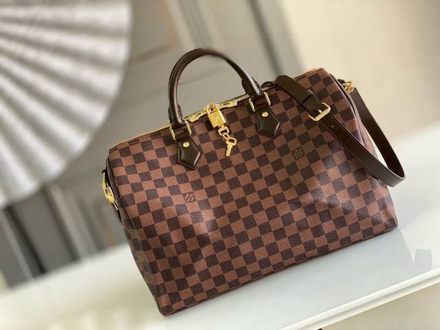 35 Size Top-Grade Original N41366 Speedy 35 Handbag With Shoulder Strap The Spee