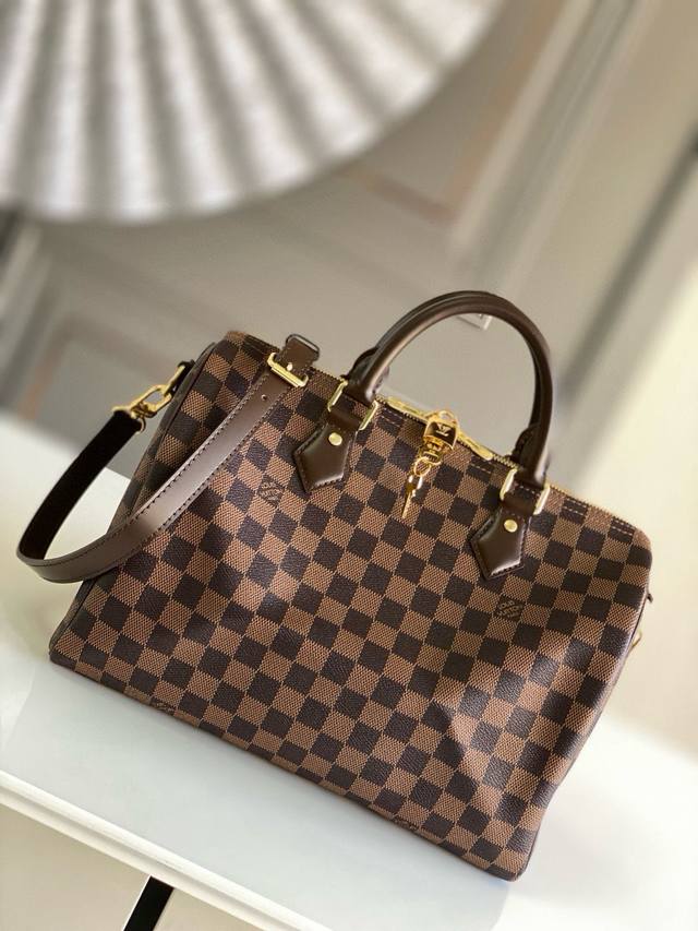 Top-Grade Authentic N41367 Speedy 30 Handbag With Shoulder Strap Every Detail Of