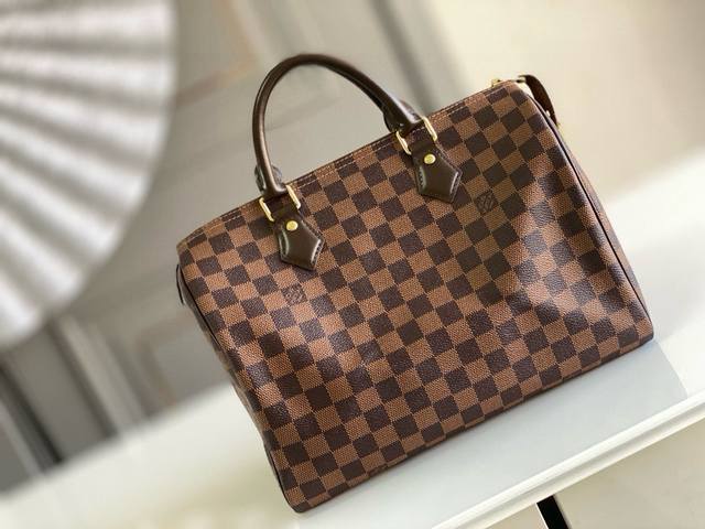 Shoulder Strap-Free Style Top-Tier Original N41364 Speedy 30 Handbag Introduced