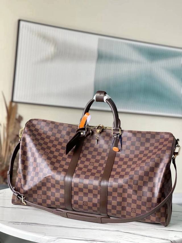 55 Size Top-Grade Original M41428 Coffee Checkered Spacious Capacity, Flexible U