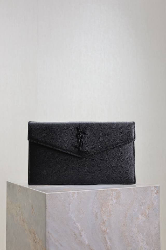 Black Caviar Black Buckle Uptown_New Handheld Bag The Classic Iconic Metal Logo,