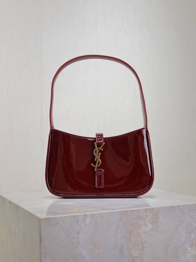 Wine Red Lacquered Leather Original Leather Version Le 5A7 Mini_Y The Wildly Pop