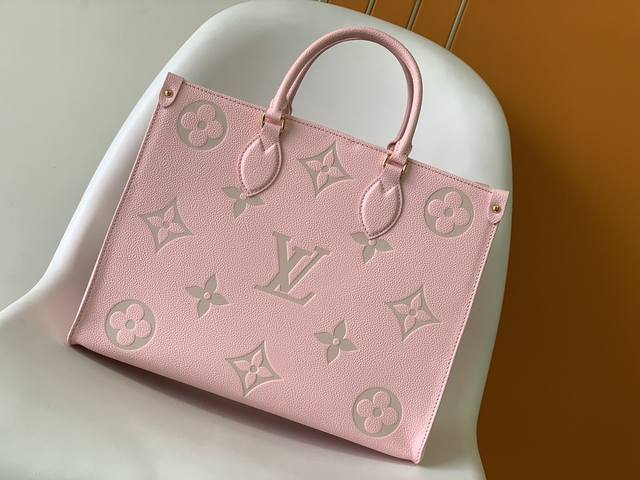 Top-Grade Original Onthego Medium Handbag M45494 Apricot Print 45495 Black Print