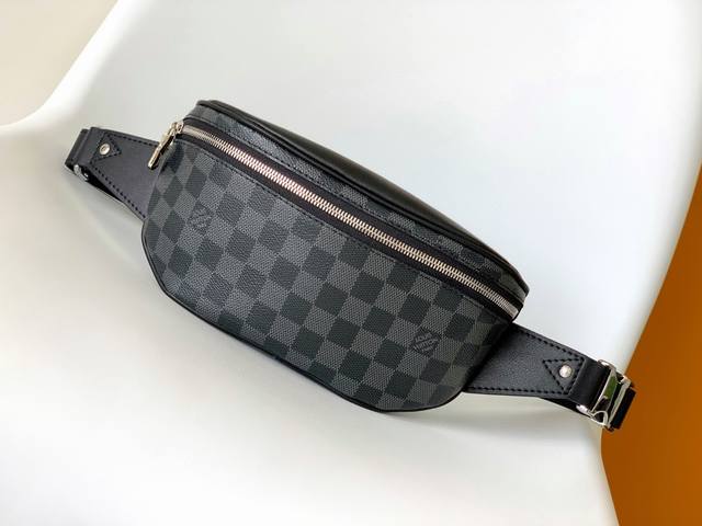 Top-Grade Original N40298 Campus Waist Bag Crafted From Damier Graphite Coated C