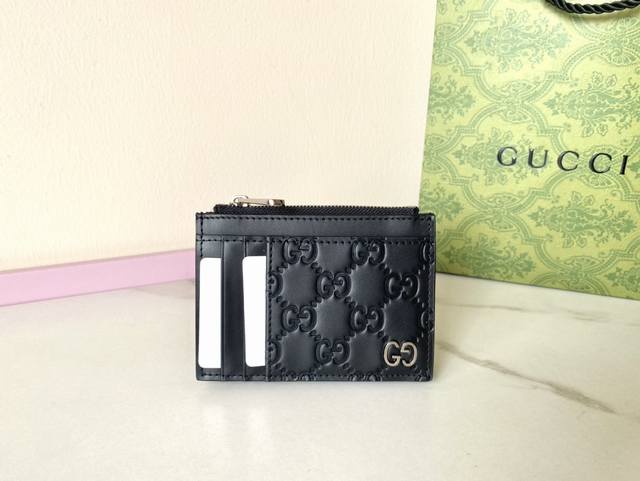 Top-Quality Genuine Leather! Gg Marmont Series Card Case. The Brand's Iconic Des