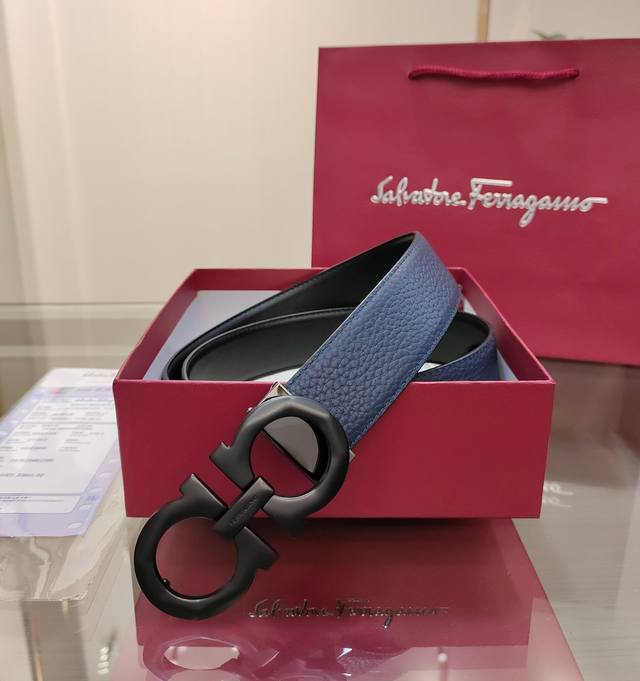 Ferragamo Original High-End Series, Double-Sided Imported Genuine Leather, Paire