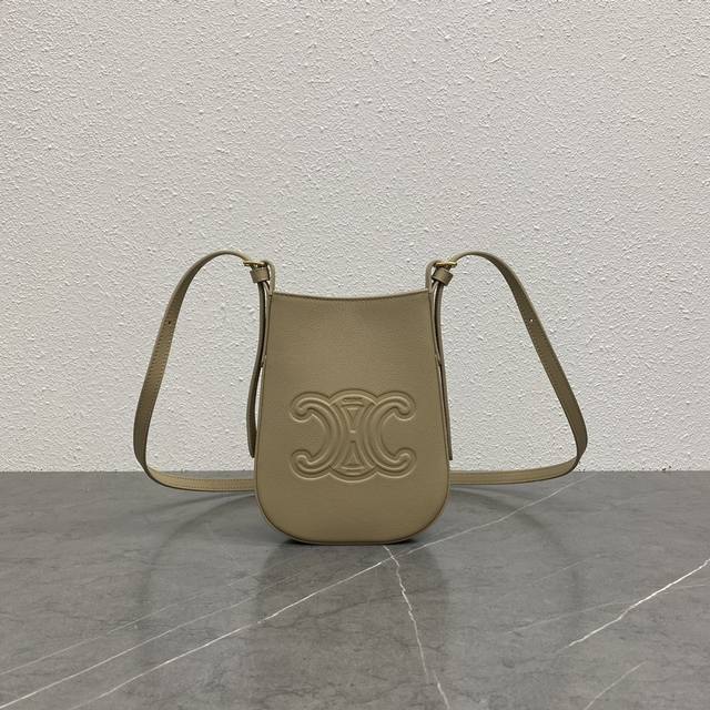 Authentic-Grade New Arrival Ce Bestseller Phone Bag Mini Heloise Soft Cowhide Ph