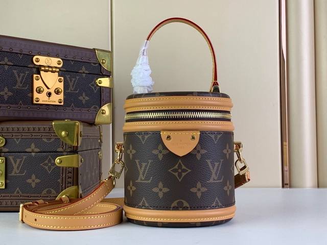 Top-Quality Original Nano Cannes Fortune Bucket M82952 Vintage Yellow Leather Th