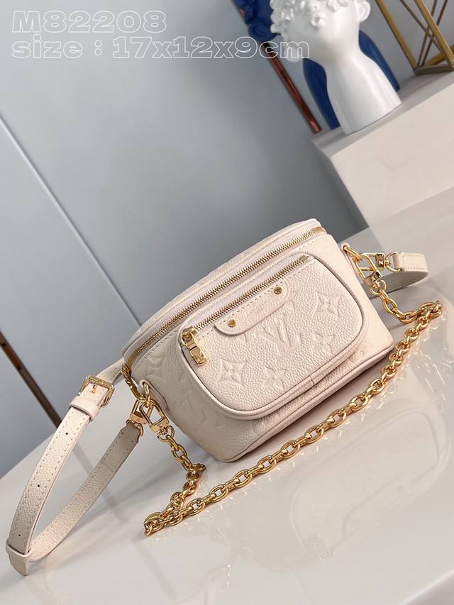 Top-Grade Genuine Leather, Exclusive Real-Life Photos. M82208 Cream-White Emboss