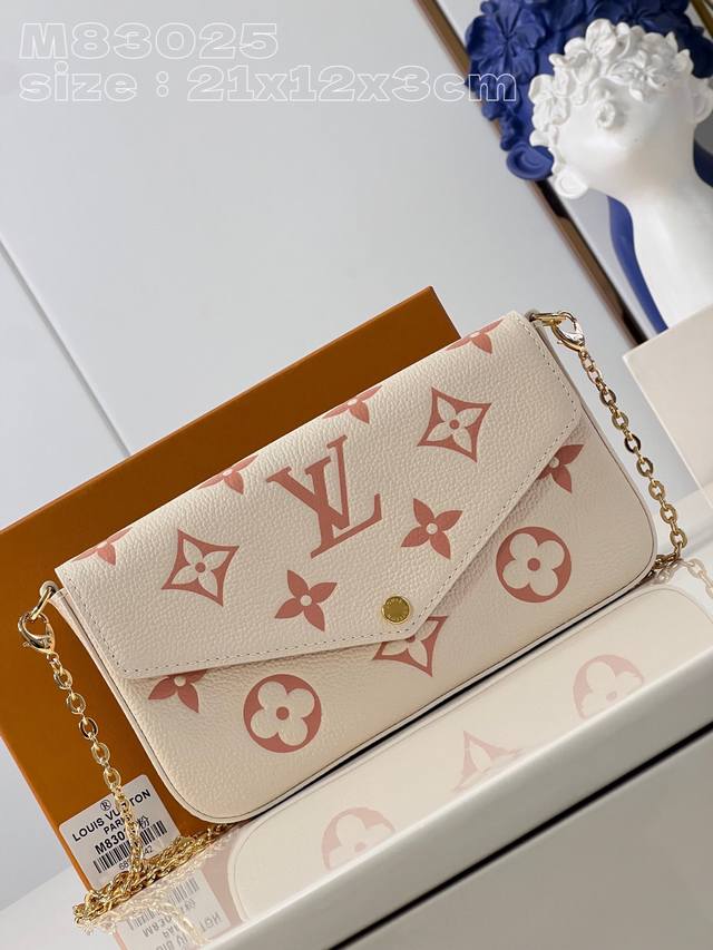 Top-Grade Authentic Exclusive Photos M83025 Pink This Pochette F