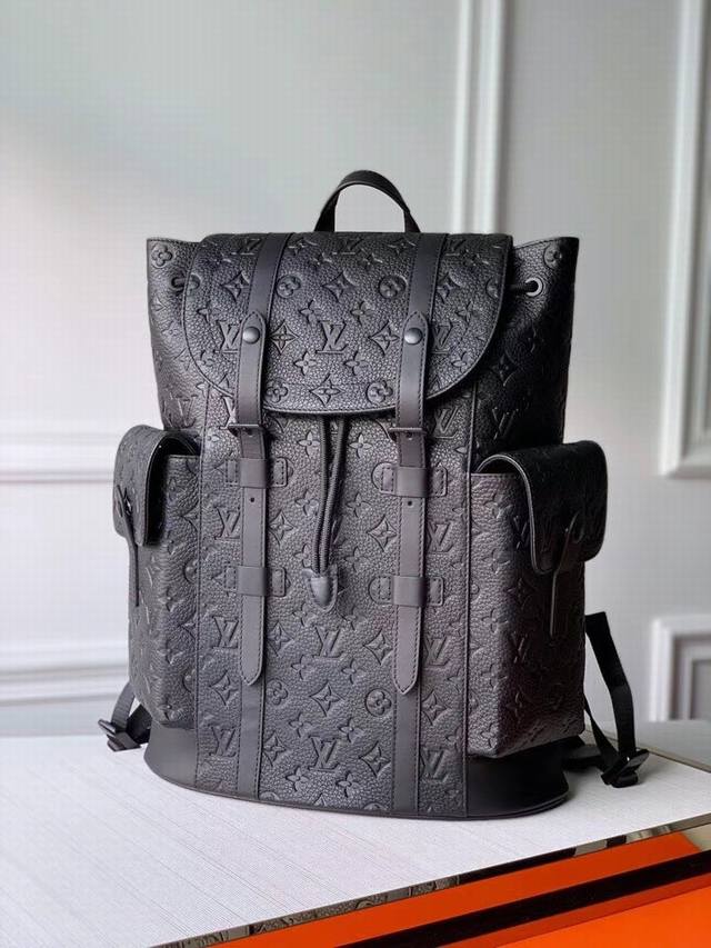 Top-Grade Original N55699 Embossed Lychee Texture Christopher Small Backpack The