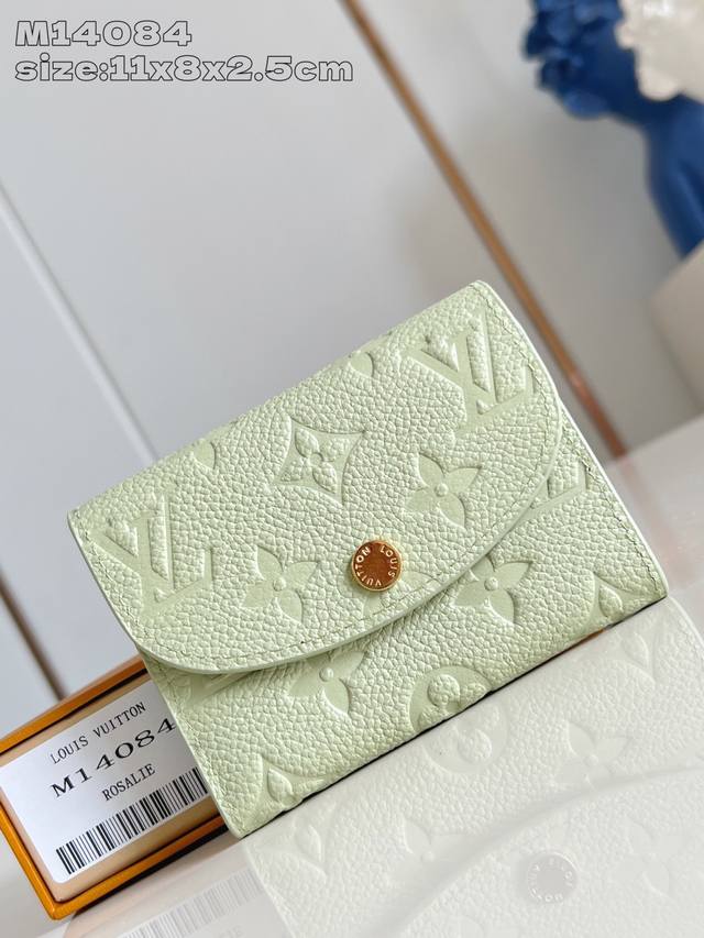 Factory Price P Top-Grade Original M14084 Green This Rosalie Coin Purse Is Craft