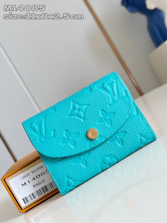 Factory Price P Top-Grade Original M14085 Blue This Rosalie Coin Purse Is Crafte