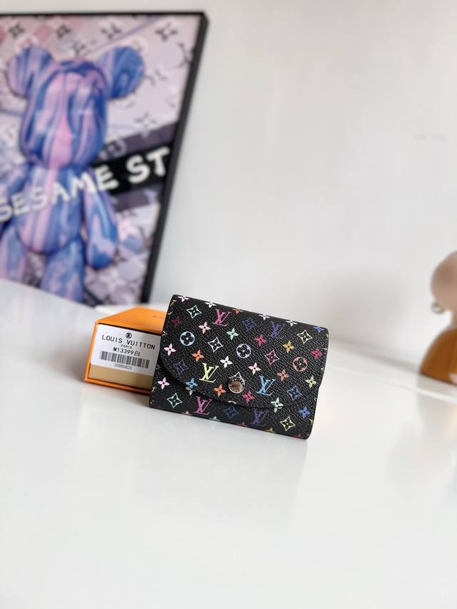 Overseas Original M13399 Black Exclusive Real Photos!This Rosalie Wallet Is Part