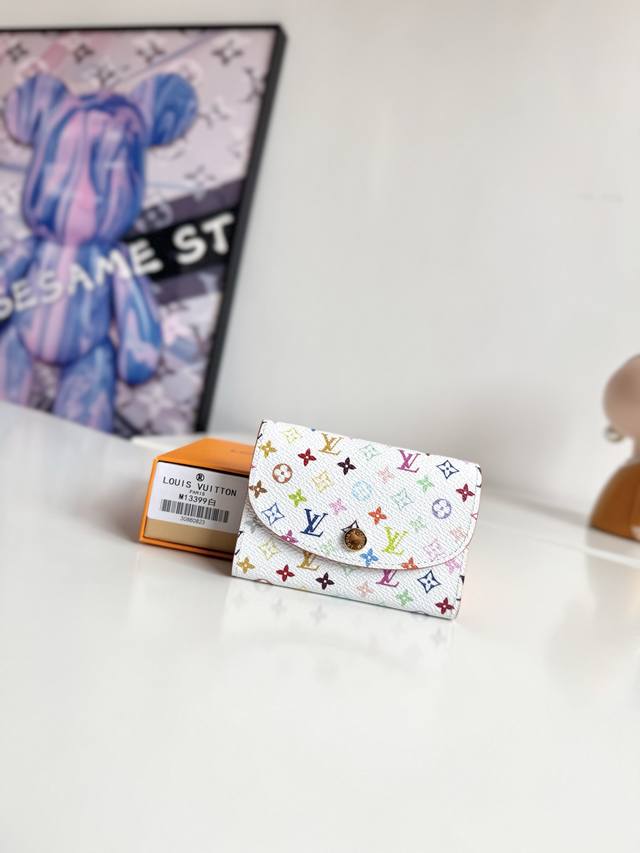 Overseas Original M13399 White Color Exclusive Real Shot! This Rosalie Wallet Is