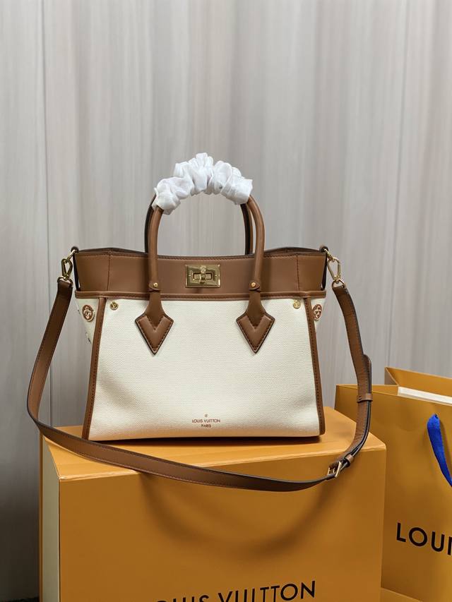 Top-Tier Original Factory On My Side Medium Handbag M59845 Brown This On My Side