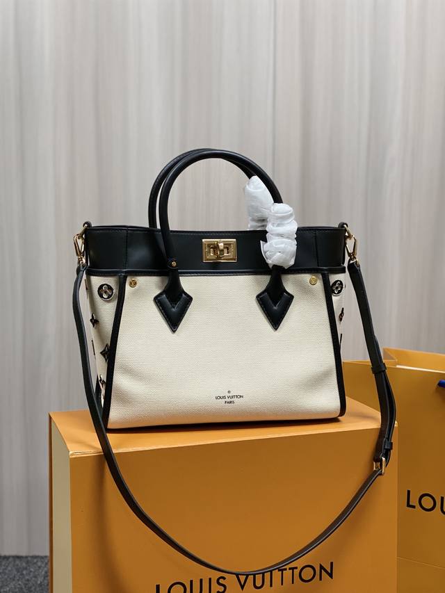 Top-Tier Original On My Side Medium Handbag M59842 Black This On My Side Medium