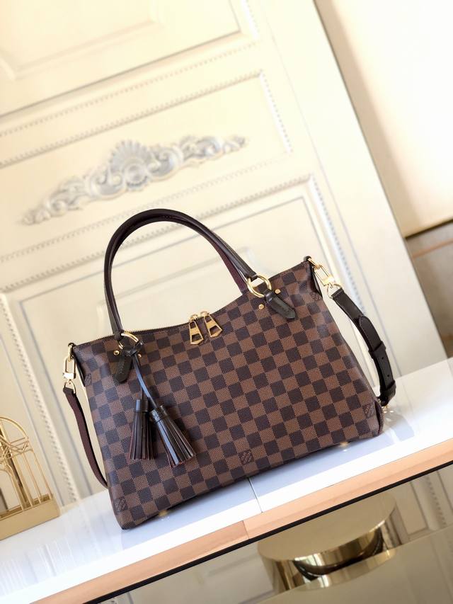 Top-Tier Original Factory N40022 Brown Check Lymington Handbag Crafted From Dami