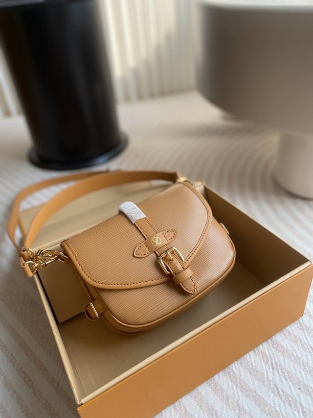Premium Original Saumur Bb Handbag M23471 Caramel-Colored Saumur Bb Handbag Rein