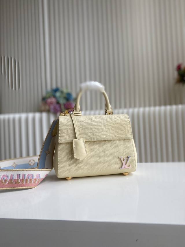 Top-Tier Original Factory Cluny Mini Handbag M58928 Gradient Pink Valentine's Da