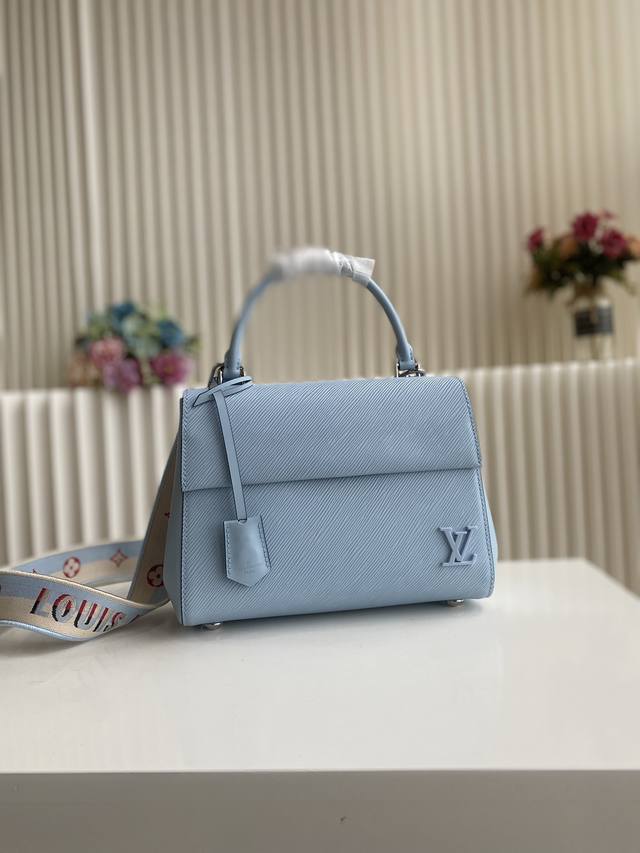 Top-Tier Authentic Cluny Bb Handbag M59134 Sky Blue This Cluny Bb Handbag Reimag