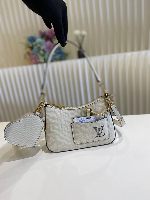 Top-Tier Original Marellini Handbag M22941 Ivory White Heart This Marellini Hand