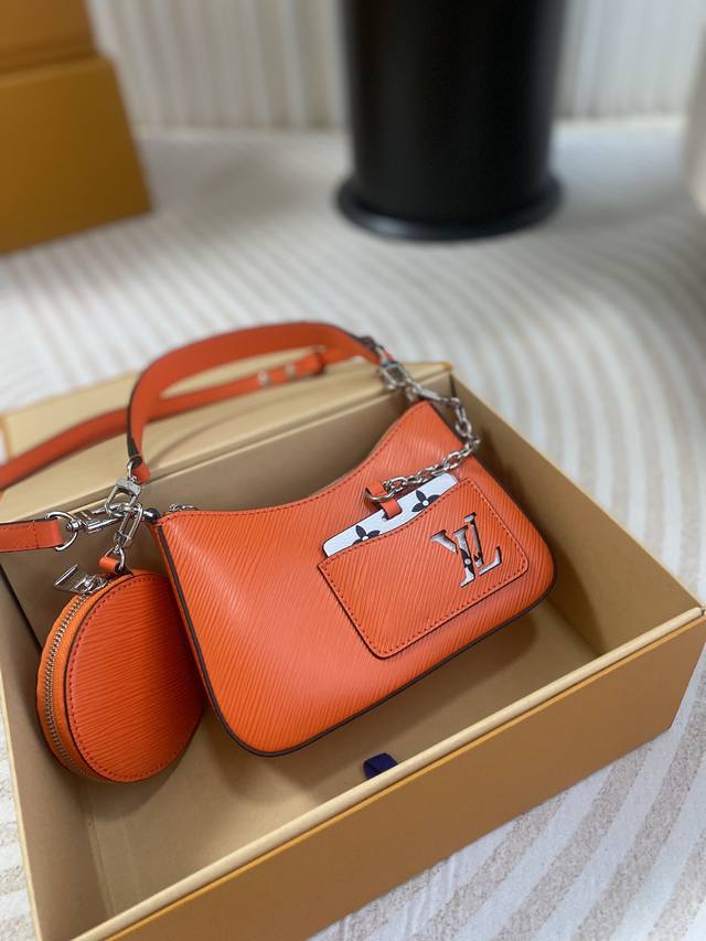 Top-Tier Authentic Marellini Handbag M22652 Orange Marellini Handbag M22736 Craf