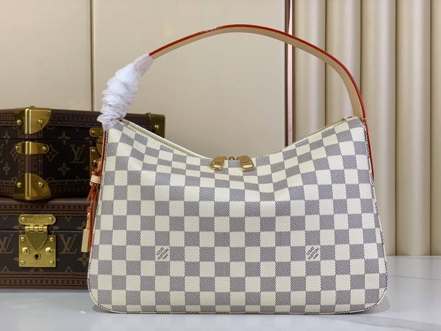Top-Quality Replica Exclusive Real-Shot Slouchy Pm Handbag N00116 White Grid Pin