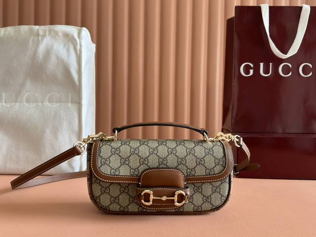 Genuine Leather With Full Counter Packaging Gucci Horsebit 1955 Series Small Han