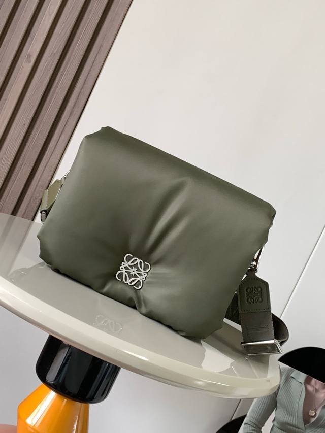 Medium-Sized Nylon Puffer Goya Messenger Bag. The Goya Puffer Draws Inspiration