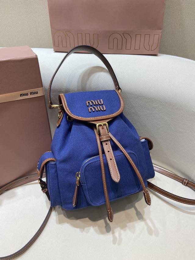 Special Packaging For New Backpack 5Bz043 Small Multi-Functional This Canvas Lea