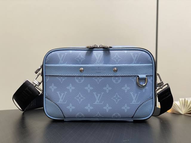 Authentic Premium M14073 Light Blue Men's Messenger Bag Alpha Messenger Bag This
