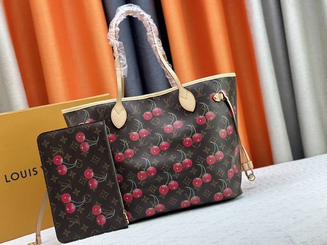 M40995 M17088 Takashi Murakami Vintage Cherry Neverfull Medium Handbag: Always M