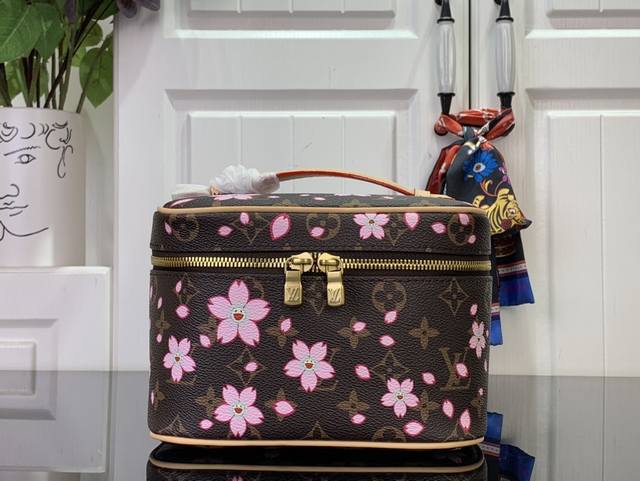 Premium Authentic Special Offer Lv X Tm Nice Mini Makeup Bag M14181 Cherry Bloss