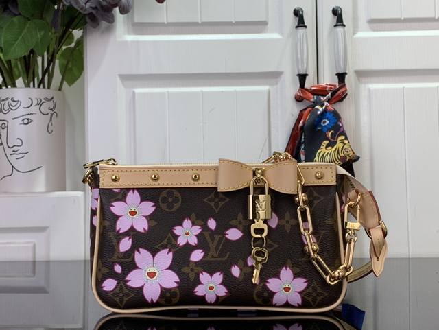Top-Quality Original Lv X Tm Pochette Accessoires Handbag M13666 Cherry Blossom