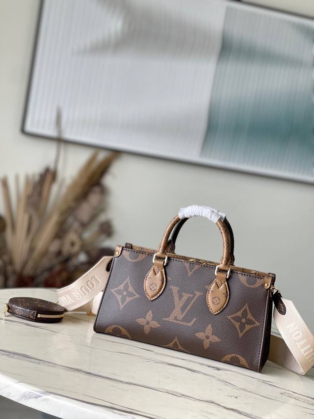 Top-Grade Authentic M46653 Onthego Tote Bag Combines Giant Monogram And Monogram