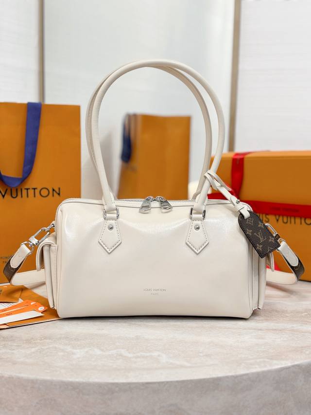 Top-Tier Authentic Speedy Cargo Vibe Handbag M12965 White This Speedy Cargo Hand