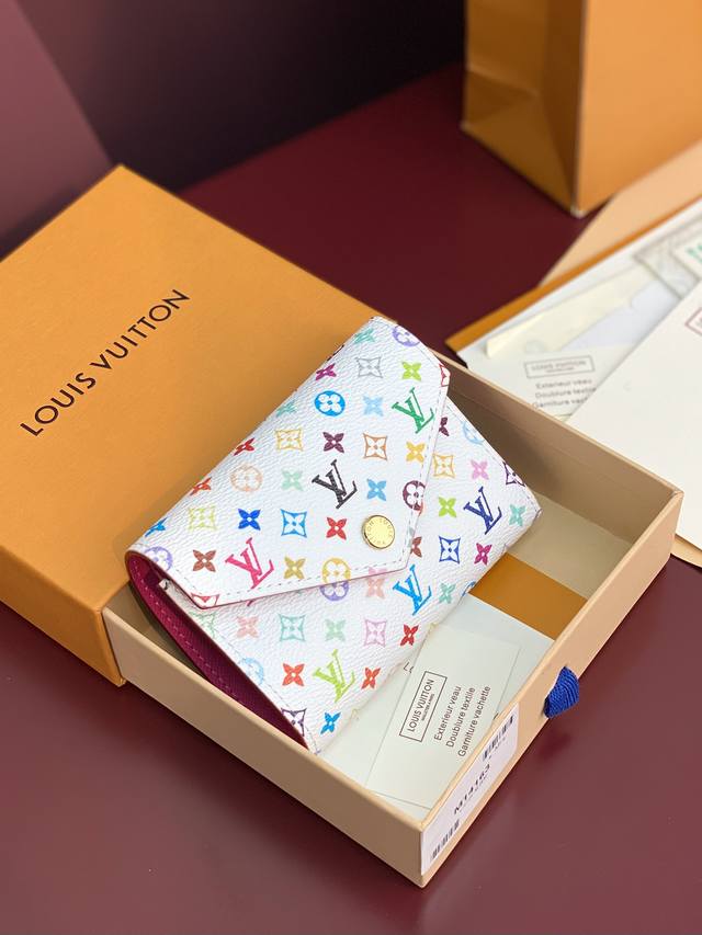 M14163 White! Lv X Tm Victorine Wallet